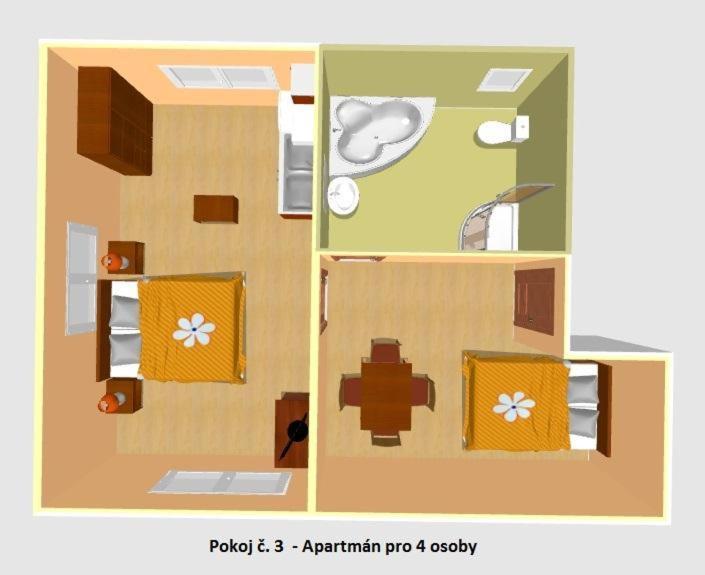 Cerny Kocour Apart Hotel Sarovy Ngoại thất bức ảnh